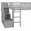 Lit mezzanine avec glissoire et deux tiroirs-1299828900