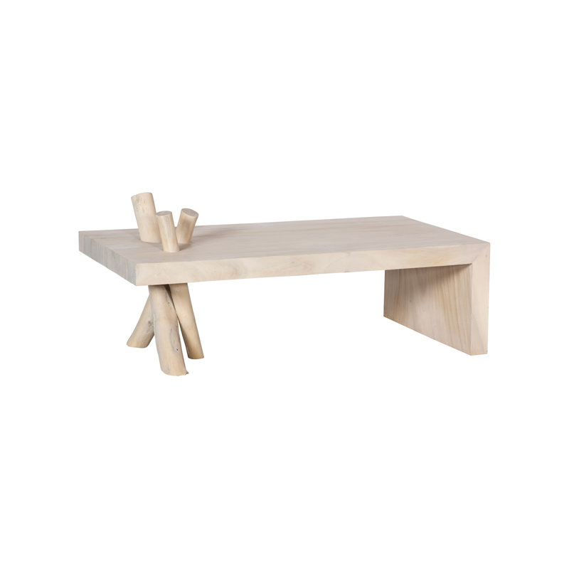 Branch Waterfall Coffee Table in Bleached