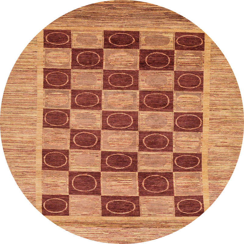 Nilda Abstract Indoor Rug, Round 8'