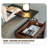 Scandinavian Walnut Wood Movable Height-Adjustable Side Table
