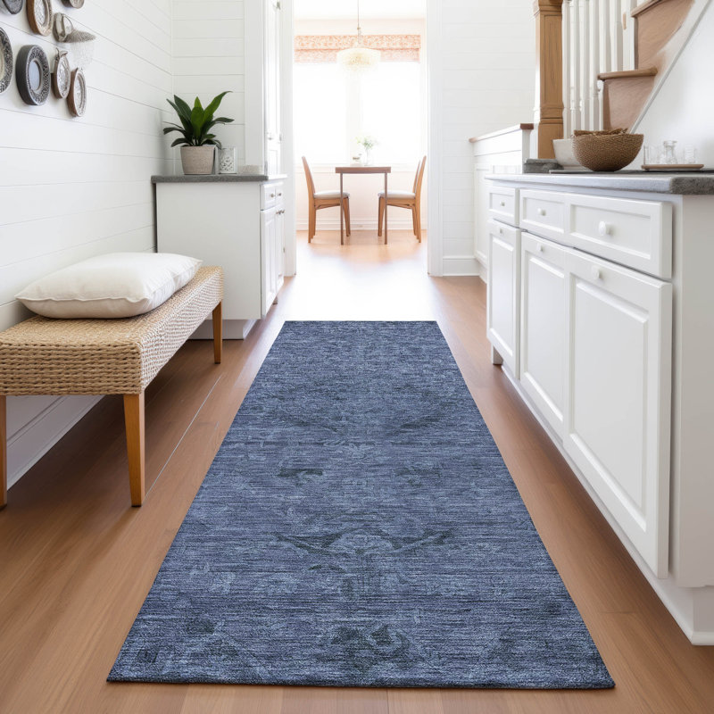 Premium Machine Washable Bovell AMF1111 Global Rug, Runner 2'3" x 7'6"