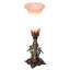 11" High Blue Tiffany Pond Lily Maidens Mini Lamp-1779648894