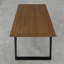 Brinegar Oak Metal Base Dining Table-983811841-983811846