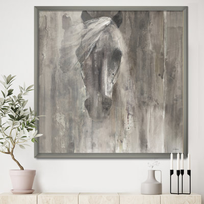 Cheval, reproduction d'art sur toile, cheval de ferme