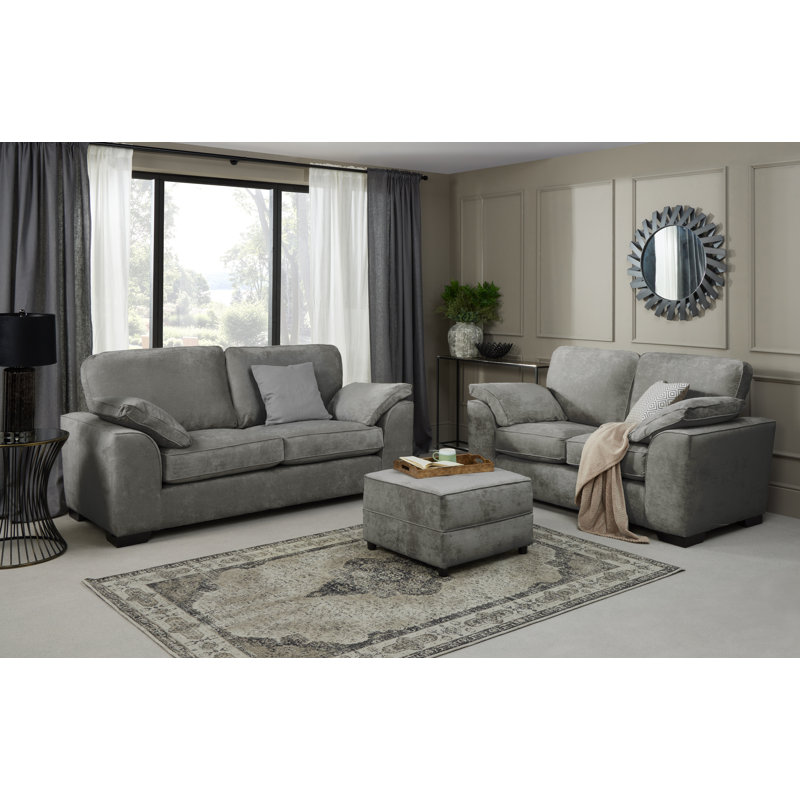 Strathern 3 - Piece Living Room Set, Grey
