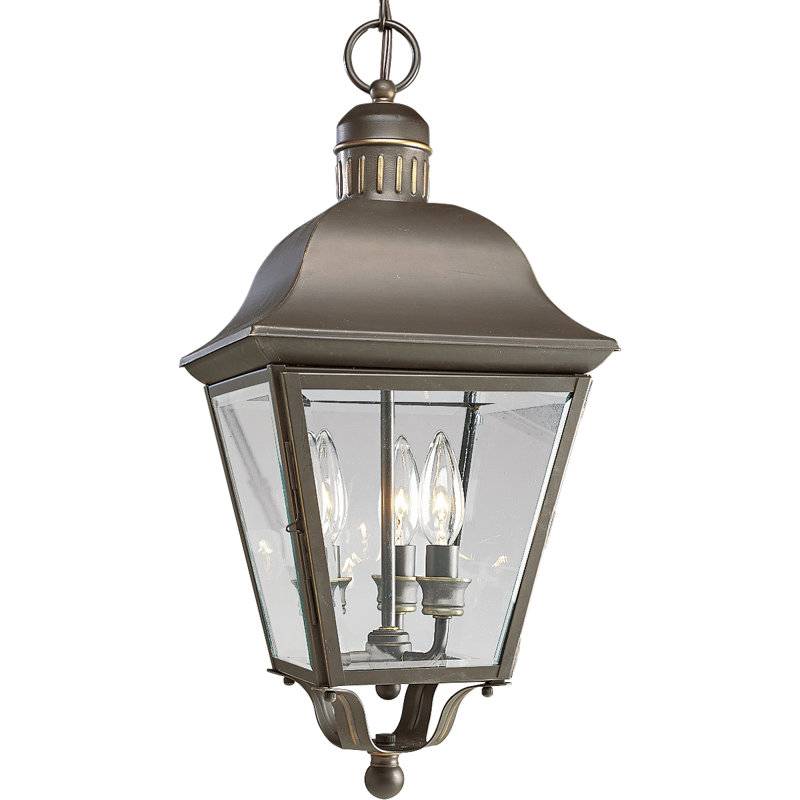 Lanterne suspendue d'extérieur à 3 lumières H 20 po Rawson, Bronze