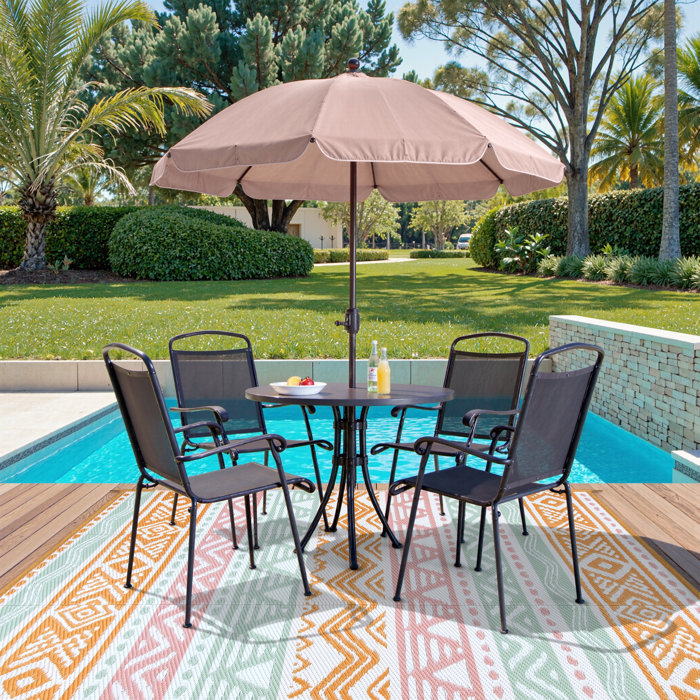 George Oliver Botho Outdoor Rug Patio Waterproof Reversible Camping ...