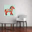Swedish Dala Horse Traditional Horse Wall Art Print 1 Piece Wrapped Canvas Wall Art-1827988432