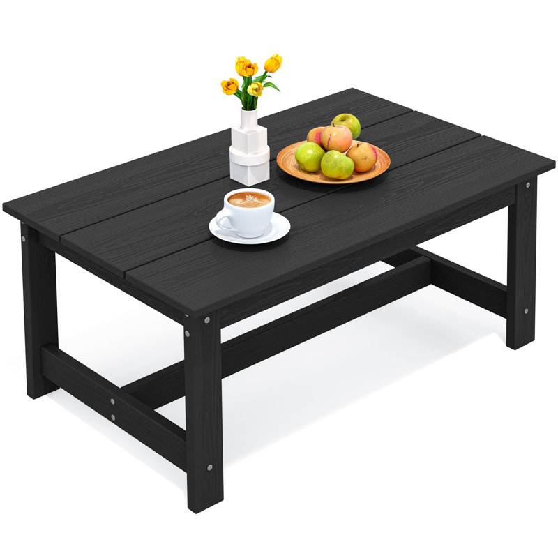 Table basse de patio, Noir