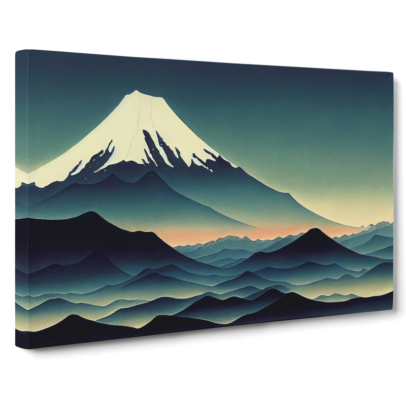 Passionate Japanese Mountains - Wrapped Canvas Print, 35cm H x 50cm W x 3cm D