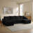 Convertible Sectional Sofa With Hidden Storage Armrests, A Movable Ottoman, 2 USB Ports, 2 Cup Holders, A Phone Holder-2130224887