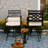 Alyne Metal Outdoor Stool with Cushion