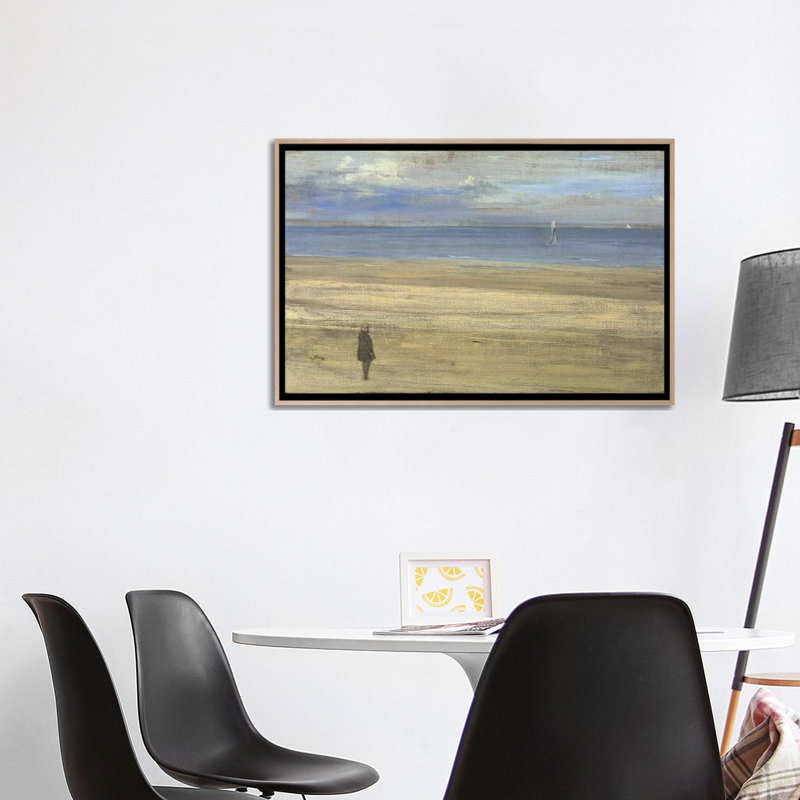 Print, 66.04 cm H x 101.6cm W x 4.445cm D, Natural Wood