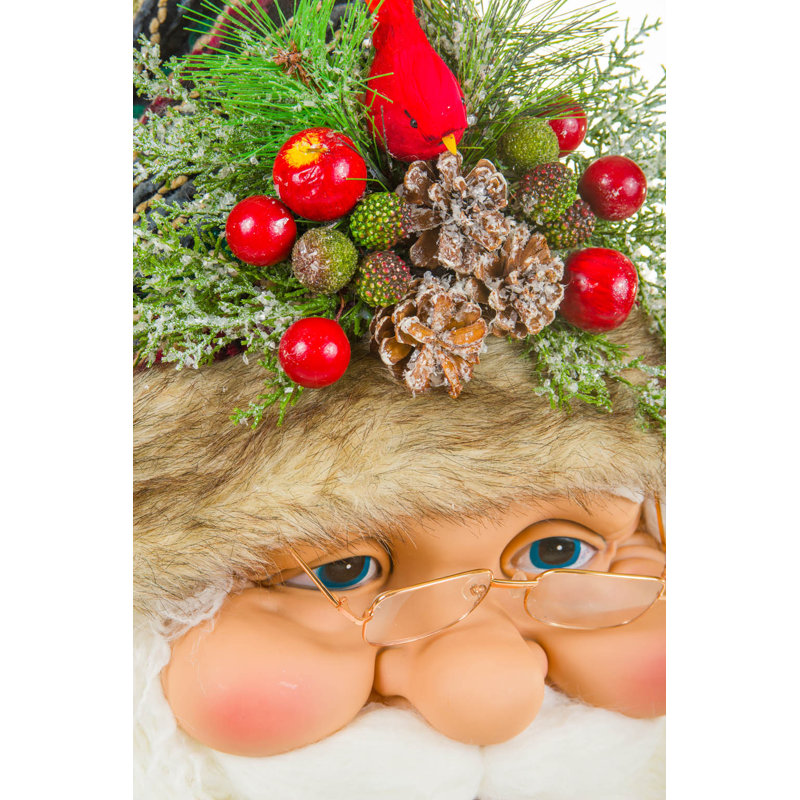 Hanging Red Inviting Santa Clause Head