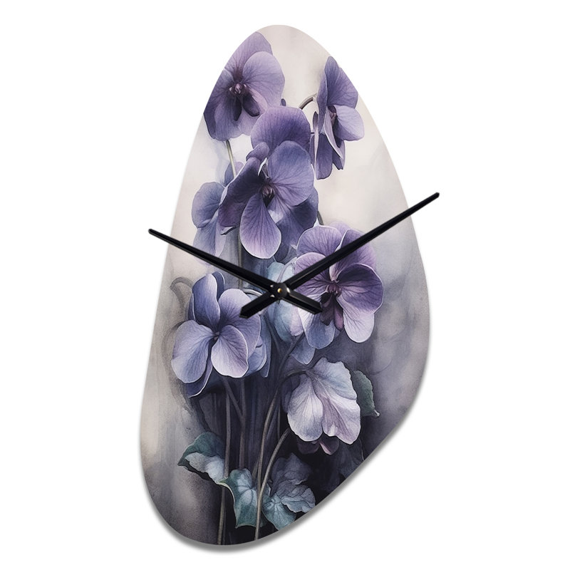 Horloge murale asymétrique mauve violette Dream II - horloges murales asymétriques, Moyenne