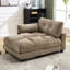Coussin pratique en velours côtelé avec rembourrage en mousse et housse de chaise longue relaxante