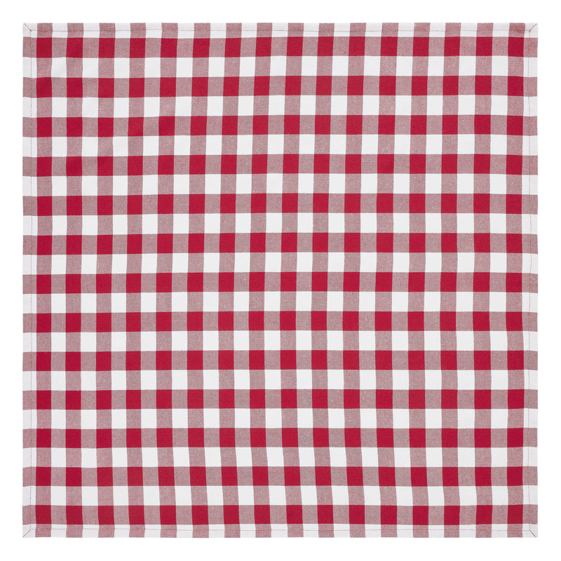 Linge de table à carreaux Annie Buffalo, Rouge / Blanc