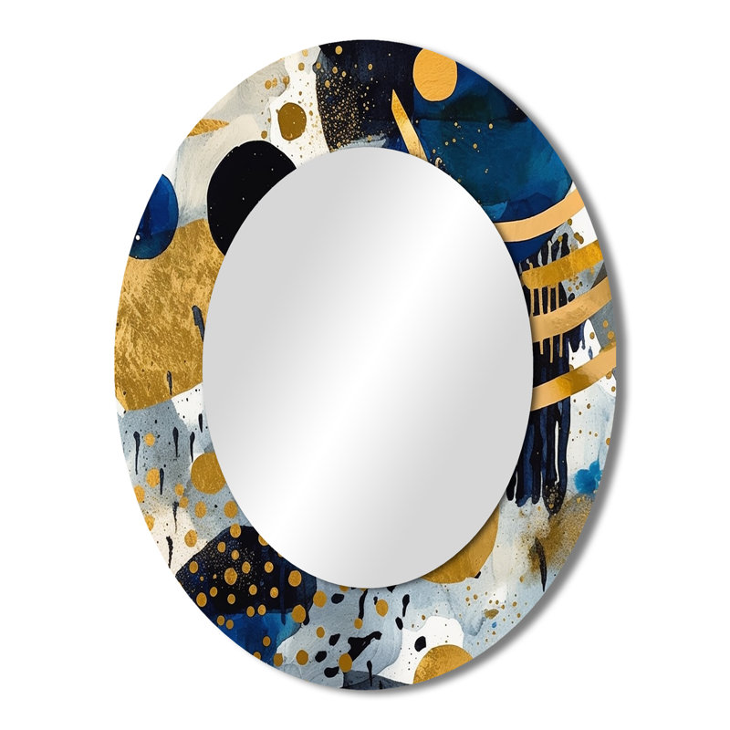 Killgore - Miroir abstrait en métal, 43 po x 33 po