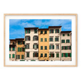 Italian Townhouses - Picture Frame Photograph on Paper