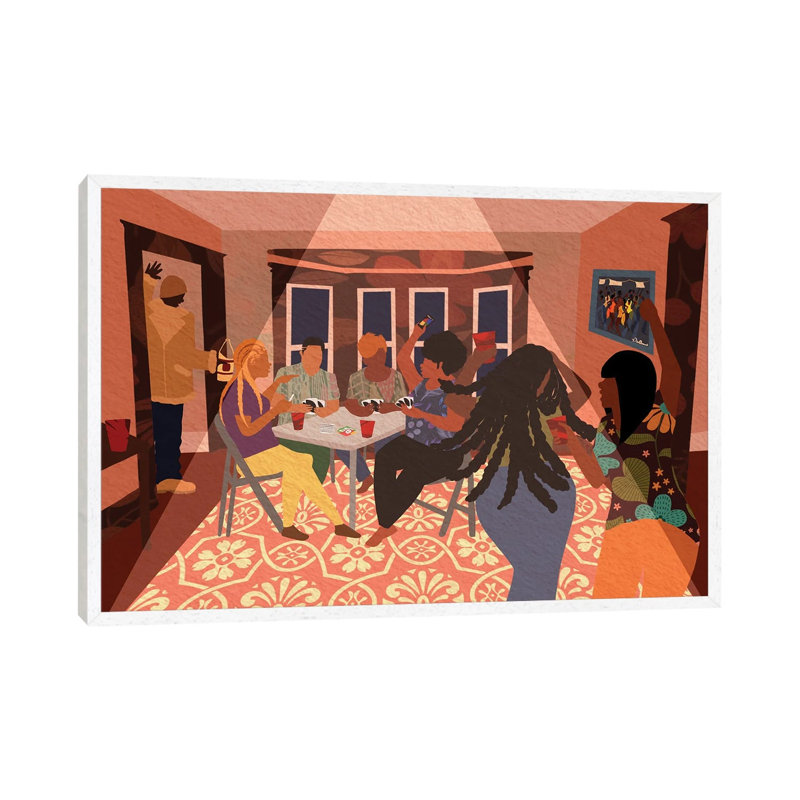 Grown Folk Bidness by DeeLashee - Print on Canvas, White Framed, 66.04 cm H x 45.72 cm W