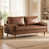 Dark Brown Faux Leather