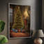 «Christmas Holiday Art», impression encadrée en bois massif-380461169
