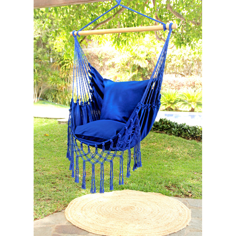 Chaise hamac Macrame, Bleu