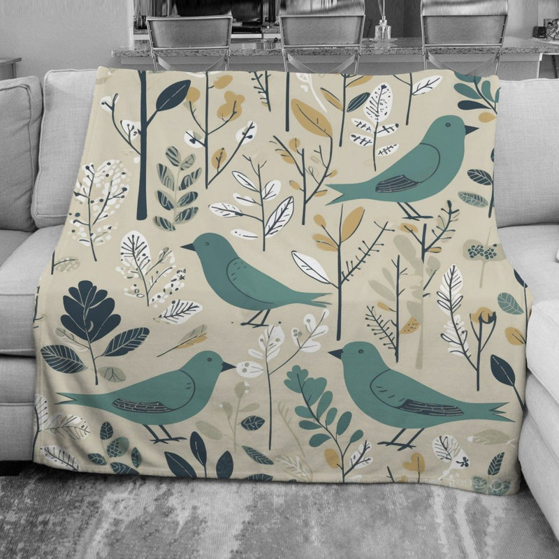  Couverture en molleton Bird, Simple