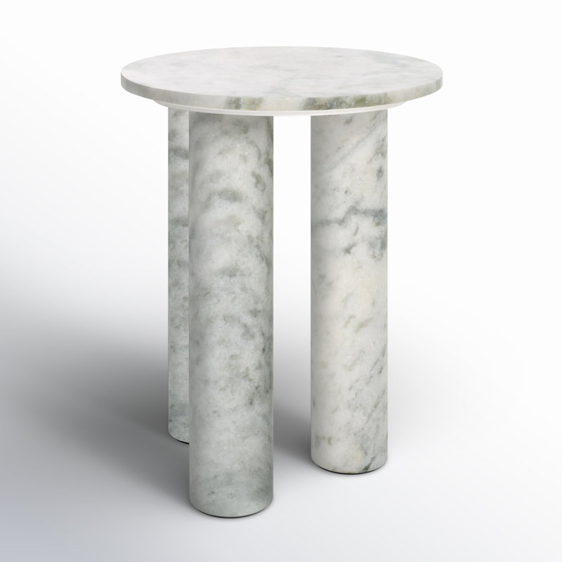 Giabella End Table, White
