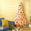 Arbre de Noël artificiel avec branches réalistes, lumières à DEL blanc chaud et pointes-856640629