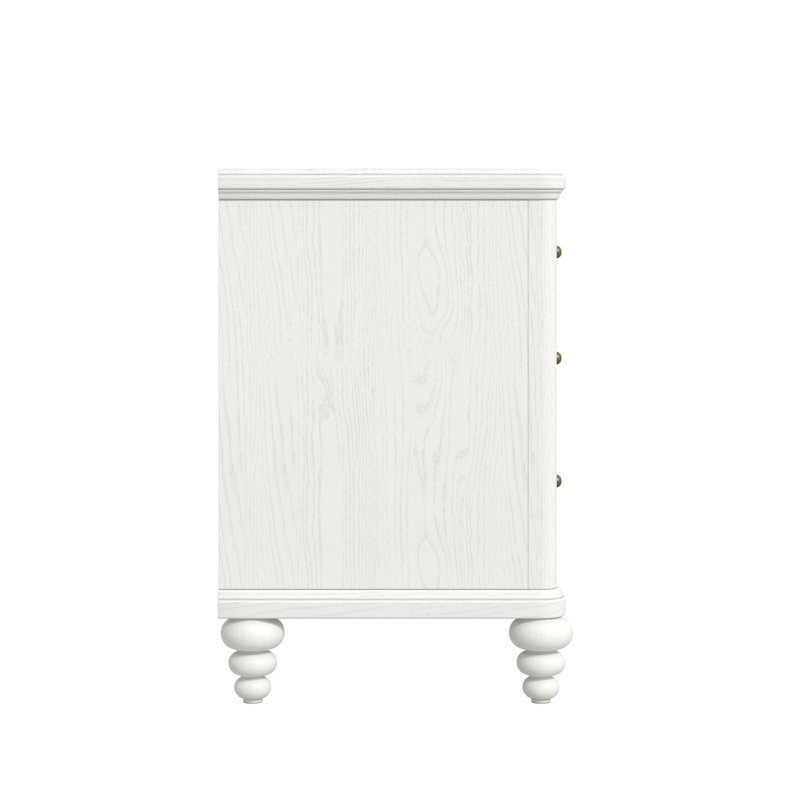 Haven 3 - Drawer Nightstand, White