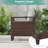 2 Piece Wicker Patio Sofa Set-112649053