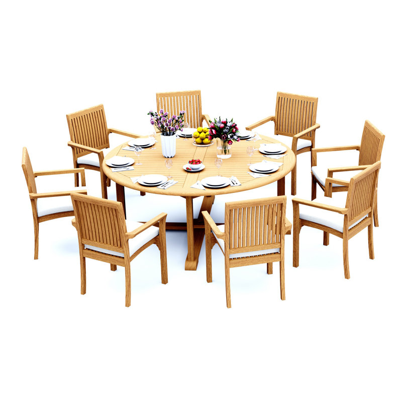 Lua Outdoor Teak Dining Set, 8