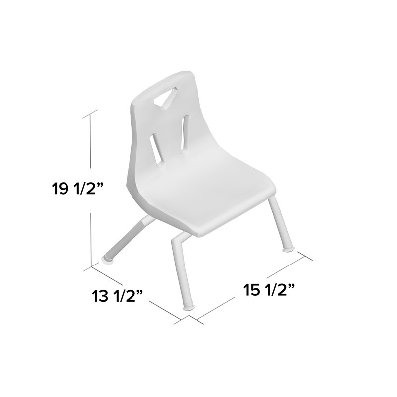 Chaise empilable Berries®, Thermolacquée, Rouge, 10 po