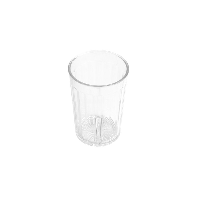 GET Gobelets robustes en plastique incassable à facettes, 12 onces, transparent (ensemble de 4), 5