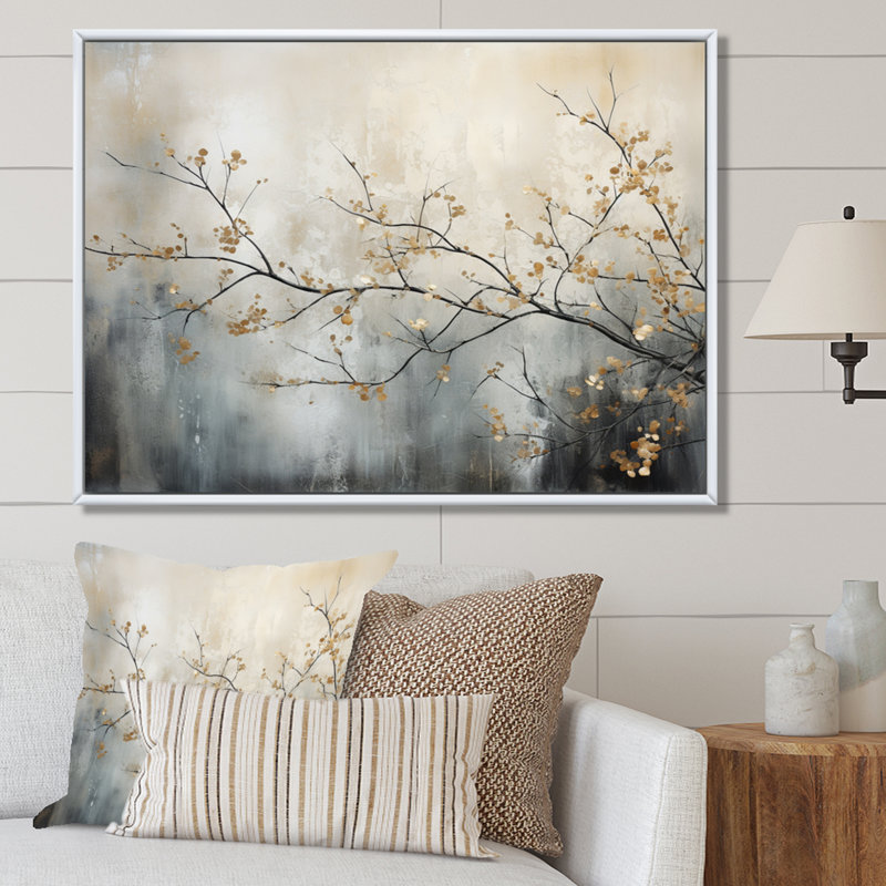Arbre monochromes éthéré Reverie I - art mural arbre monochrome, impression murale arbre de couleur douce, H 24 po x l 32 po