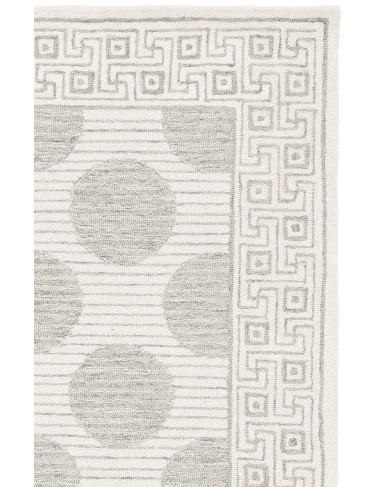 Hand-Tufted Geometric Wool Rug, Rectangle 4' x 6'