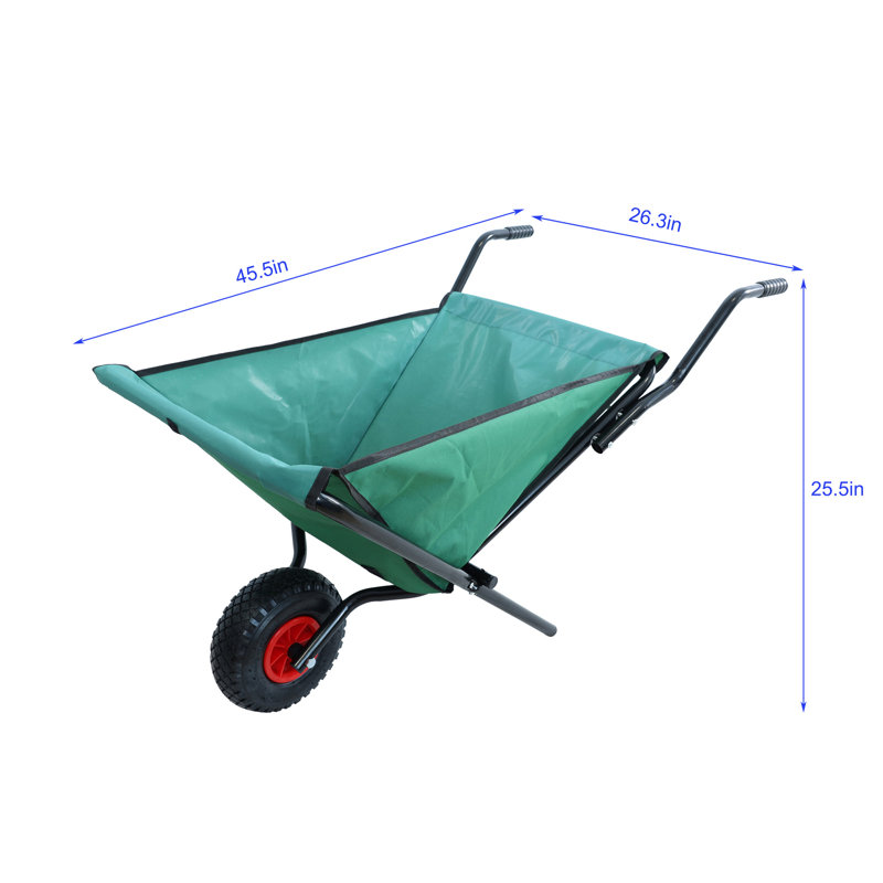 Chariot de jardin pliable et pliable pour jardin avec brouette pliable et légère