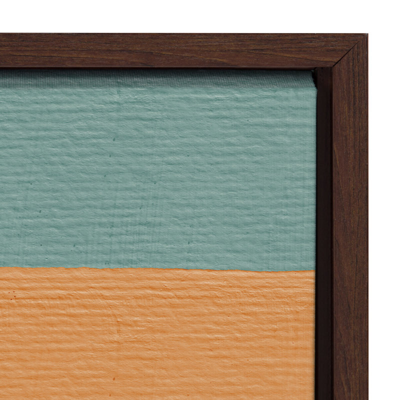 «Sunset Waves» par Cat Coquillette, reproduction d'art sur toile encadrée, H 24 po x l 18 po x P 1,62 po, Encadrement brun