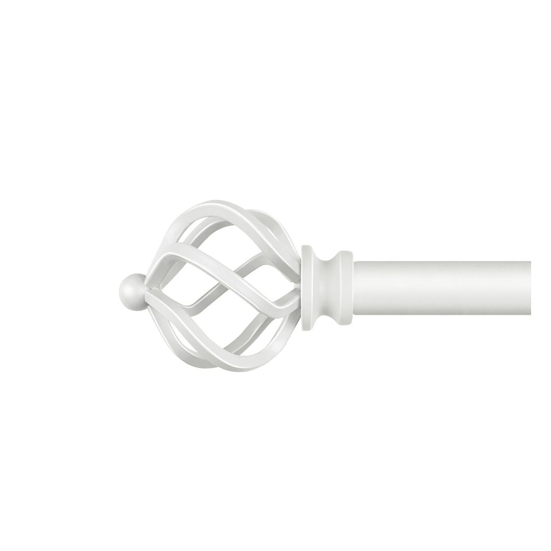 80cm Straight Tension Shower Curtain Pole & Hook Set