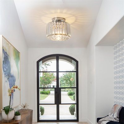 Crystal Semi Flush Mount