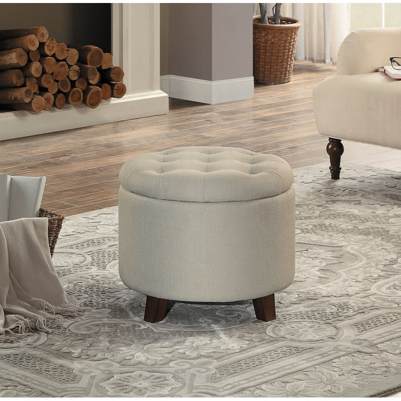 Repose-pieds Zeringue, Beige