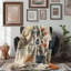 Vintage Flora - 1 Piece Premium Sherpa Blanket-99534583