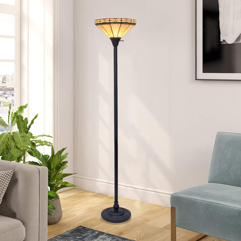Anikin 68.9'' Blackish Bronze Torchiere Floor Lamp