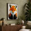 Geometric Fox Portrait Modern - Print-136795224-136795225