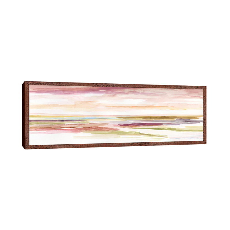 Spectrum Sunset I by Nan - Panoramic Print on Canvas, Classic Brown Wood Framed, 182.88 cm H x 60.96 cm W