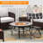 Abduljabaar Round Steel Wood Burning Fire Pit with Lid