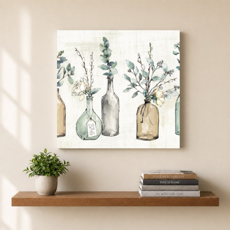 «Modern Farmhouse I Amber» par Anne Tavoletti - Impression sur toile, 36" H x 36" W, Does Not Apply
