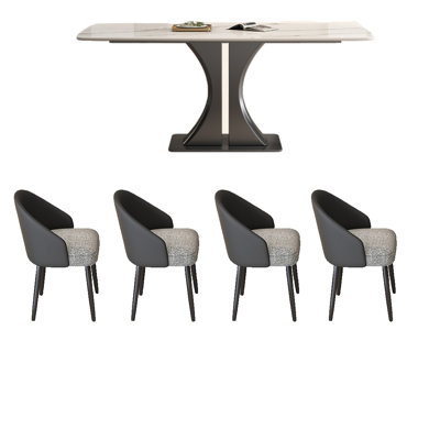 Durable Rock Slab Dining Table Sets.