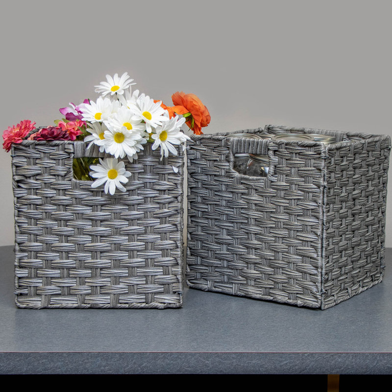 Ensemble de paniers en osier Baillie, gris